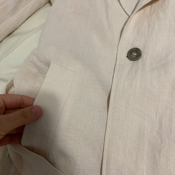 NWOT H&M DOUBLE-BREASTED TRENCH COAT SMALL - Picture 5 of 11